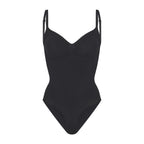 Body gainant ventre plat noir, vue produit
