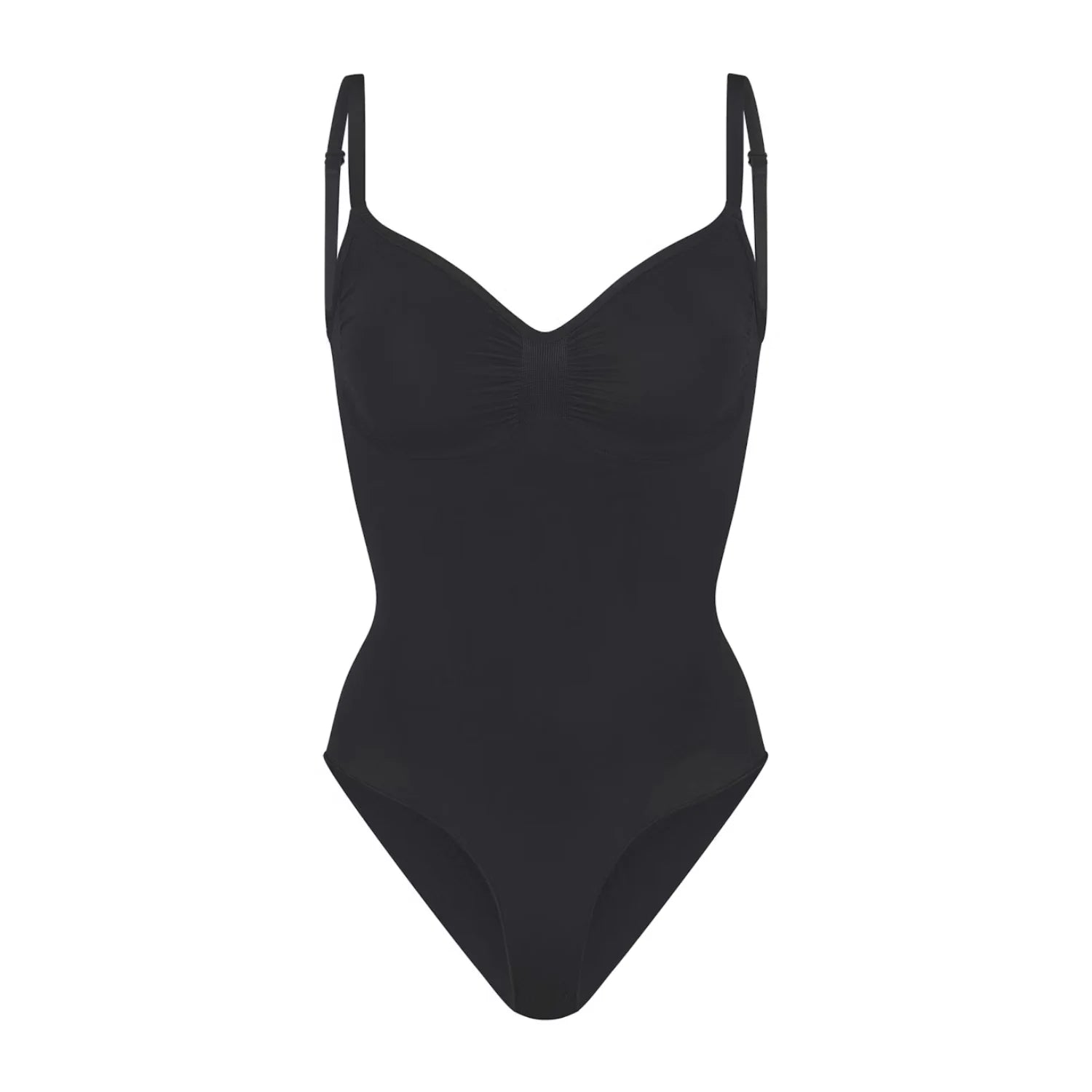 Body gainant ventre plat noir, vue produit