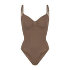 Body gainant ventre plat taupe, vue produit