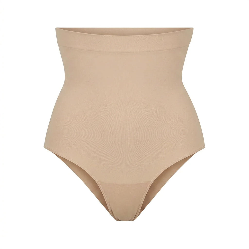 Culotte gainante taille haute beige, vue produit