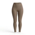Legging push up taille haute Elya taupe — packshot produit fond blanc