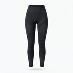 Elya black tummy control leggings — product shot, front tummy-control panel