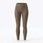 Legging taille haute gainant taupe Elya — packshot produit fond blanc