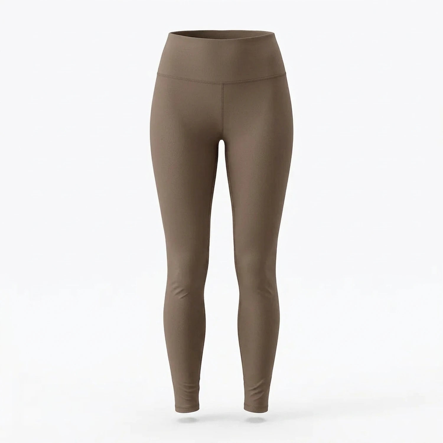 Legging taille haute gainant taupe Elya — packshot produit fond blanc