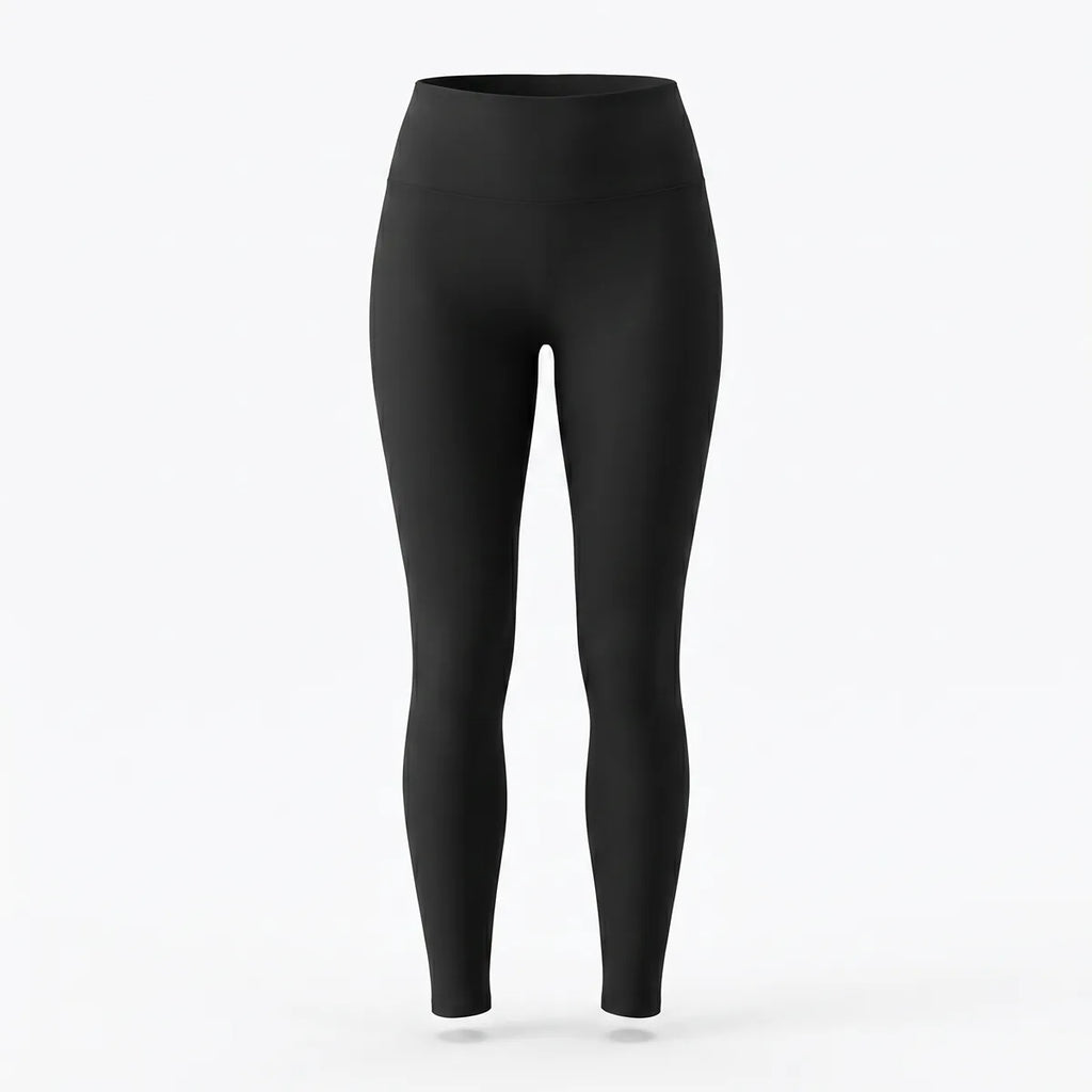 Legging taille haute gainant noir Elya — packshot produit fond blanc