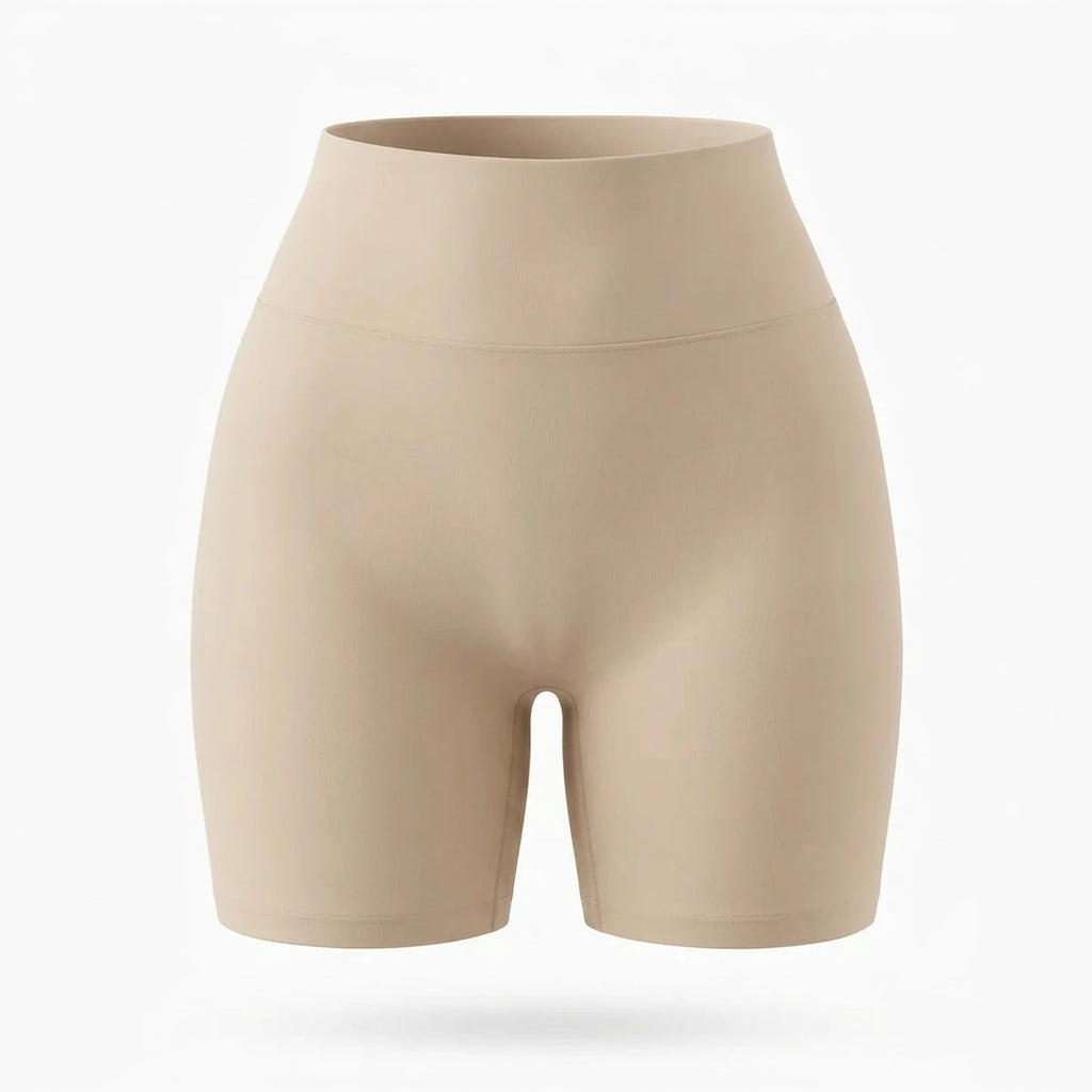 Shorty push-up Elya beige — vue packshot produit sur fond blanc