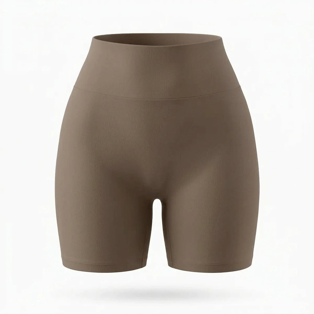 Shorty push-up Elya taupe — vue packshot produit sur fond blanc