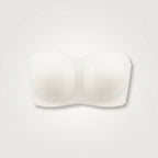 White invisible strapless bra, product shot