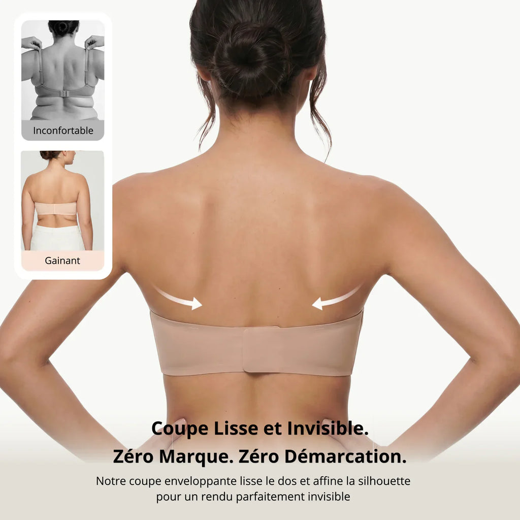 Coupe lisse et invisible dans le dos, zéro marque ni démarcation